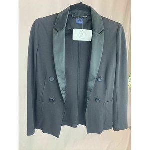 Trussardi Jeans Double Breasted Black Blazer